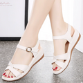 Sandalias de Plataforma con Tiras Cruzadas