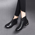 Botines de Cuero con Cierre