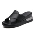 Sandalias de Plataforma de Cuero