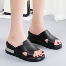 Sandalias de Plataforma de Cuero