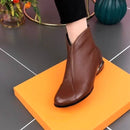 Botines de Cuero con Cierre