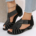 Nuevas sandalias de diamantes de verano