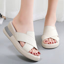 Sandalias de Plataforma de Cuero