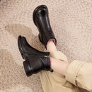 Botas de Nieve de Cuero Súper Abrigadas