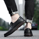 Nuevos Zapatos Casuales de Cuero Genuino para Hombre
