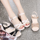 Sandalias de Plataforma con Tiras Cruzadas