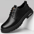 Botas para Hombre de Estilo Inglés, Negras, de Caña Media, Versátiles y Modernas