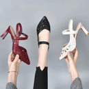 Zapatos de Taco Alto con Diseño Calado